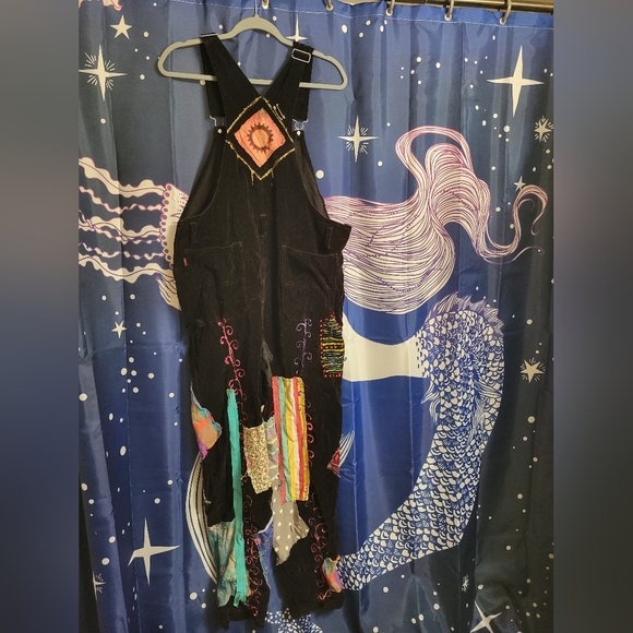 Patchwork Gypsy Overalls - Handmade - One of a Kind - Picture 6 of 13